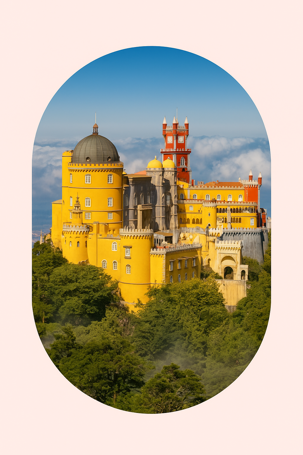 Palácio da Pena – imagem simbólica para contacto histórico com o The Time Trail